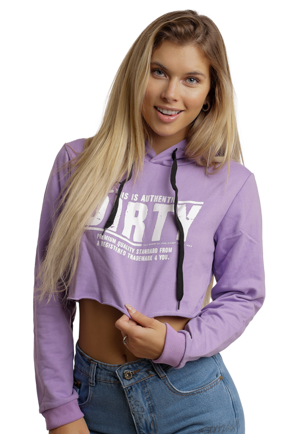 POLERON CROP LILA